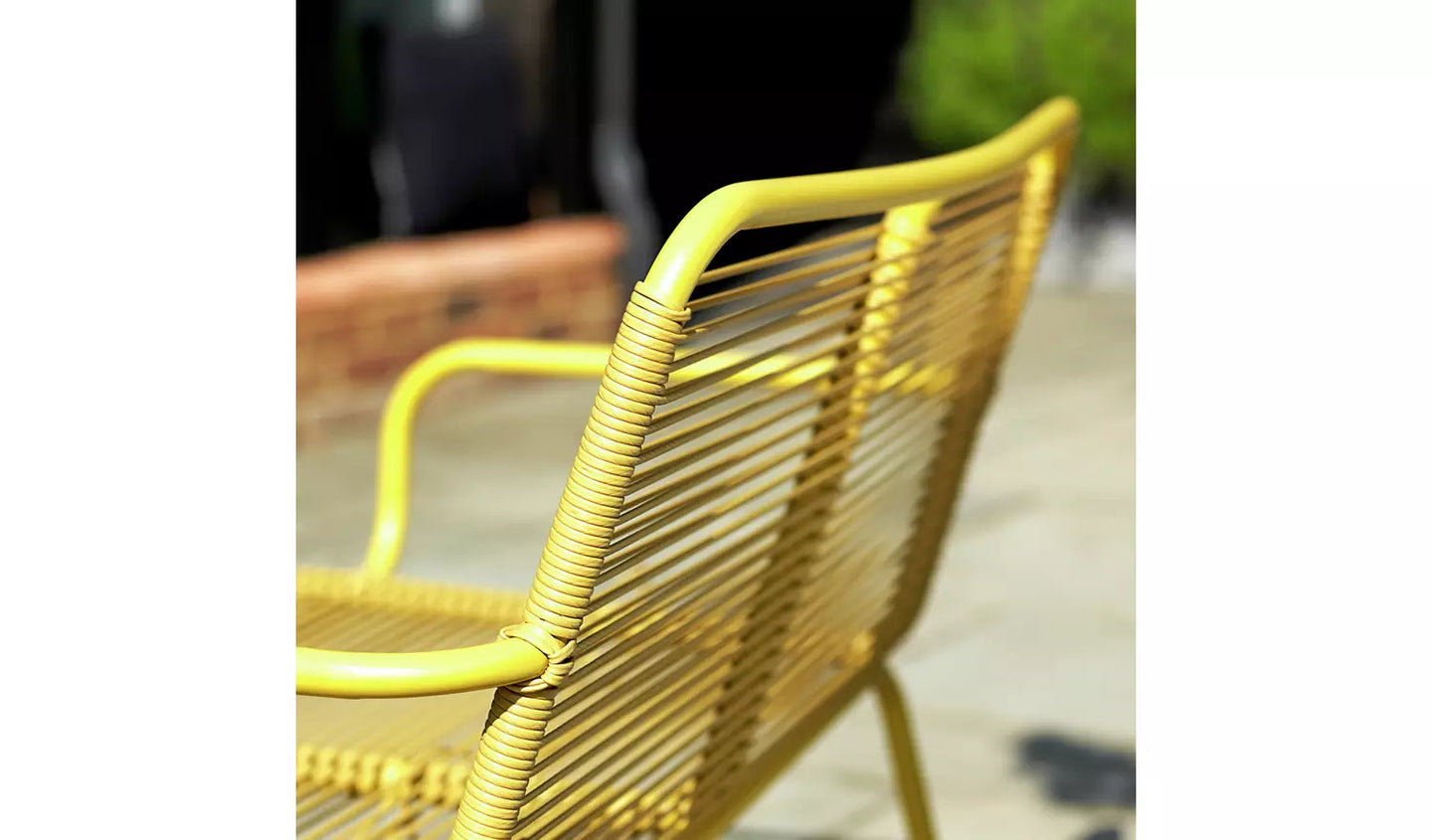 Habitat Ipanema 2 Seater Rattan Effect Garden Bench
